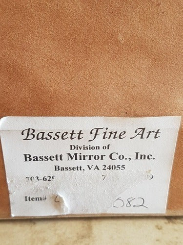 Antigo Quadro De Vidro Natureza Cachoeira Bassett Fine Arte