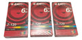 Antigas Fitas Vhs Lacradas Virgem Emtec T-120 6h Lote 3