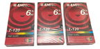 Antigas Fitas Vhs Lacradas Virgem Emtec T-120 6h Lote 3
