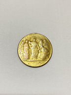 Medalha Antiga Dourada Italia Roma Vaticano