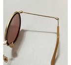 Oculos De Sol Rayban Round Redondo Lente Rose