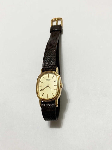 Relógio Antigo Seiko Quartz Dourado 1400-7180 Japan R