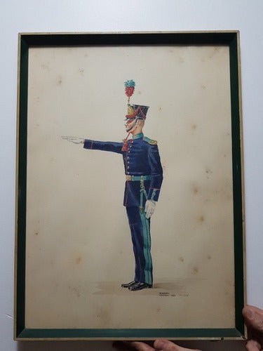 Quadro Antigo Soldado Herbert Isnenghi 1961