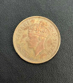 Moeda Antiga 1948 Hong Kong 10 Cents