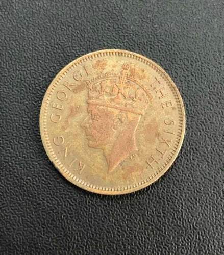 Moeda Antiga 1948 Hong Kong 10 Cents