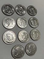 Lote Moedas Antigas Brasil 1 Cruzado