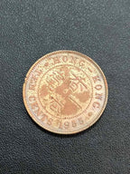 Moeda Antiga 1955 Hong Kong 10 Cents