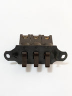 Antigo Interruptor Triplo Em Baquelite