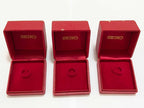 Caixa Porta Relógio Estojo Seiko Original Vermelho