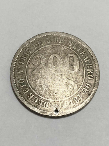 Antiga Moeda 200 Reis 76 - Lote 1