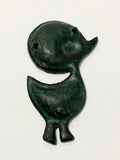 Escultura Antiga De Parede Pato