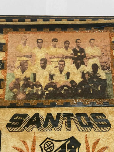 Antiga Rara Flâmula Santos Fc Futebol Clube Pelé Com Imagem