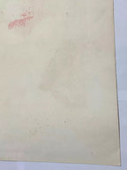 Quadro Gravura Antiga Assinada Pierrot 83 Palhaço Gato
