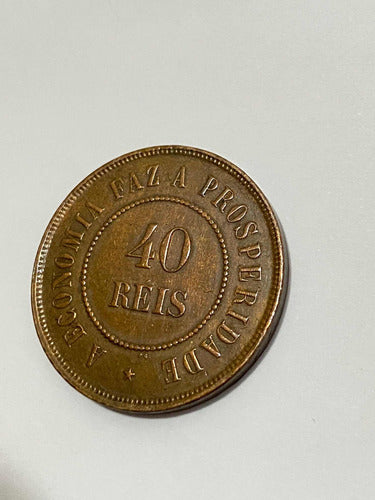 Moeda Antiga 40 Reis 1900