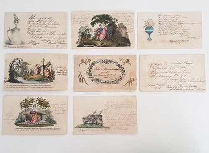 Antigos Cartões Alemanha 1840 - 1850