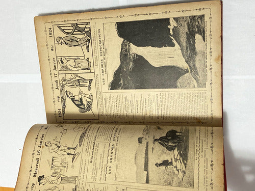 Antigo Livro Almanaque Vermot 1924 Paris