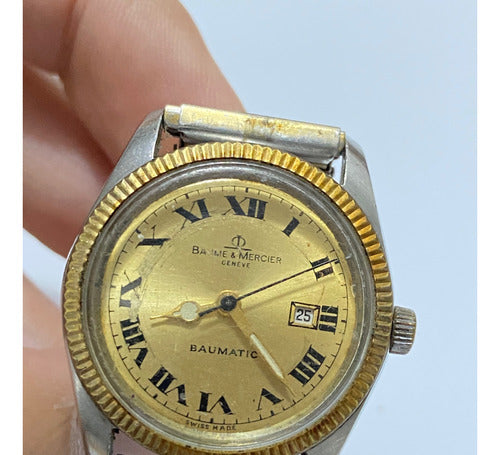 Relógio Antigo Baume & Mercier Baumatic Dourado Anos 70 – Antigos & Raros