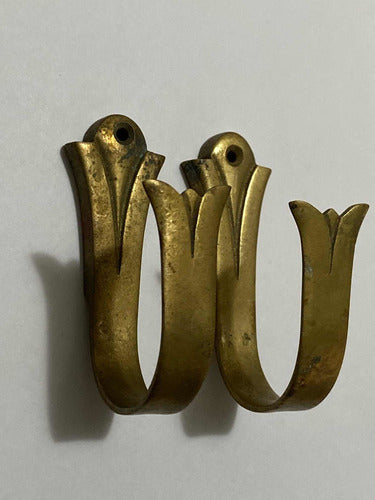 Suportes Antigos De Bronze Para Cortina Lote 3