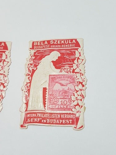 Selos Antigos Bela Szekula Budapeste - Lote Com 2