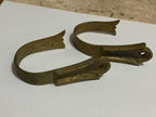 Suportes Antigos De Bronze Para Cortina - Lote 1