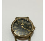 Relógio Antigo Dumont Quartz Dourado E Preto
