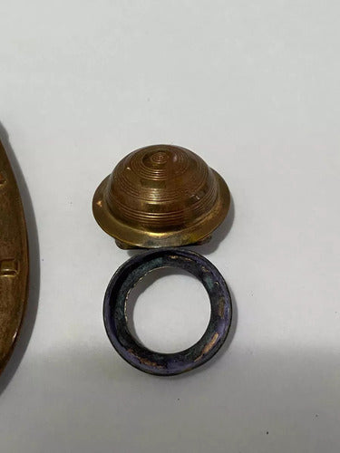 Tinteiro Antigo Cor Bronze