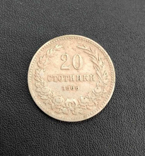 Antiga Moeda 1908 BuLGária 20 Stotinki