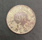 Moeda Antiga Peru 1 Sol De Ouro 1951 Banco Central