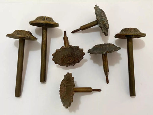 Suportes De Bronze Antigo Para Para Cortina - 7uni