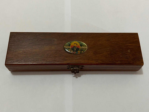 Antiga Caixa De Madeira Charuto Com Imagen Dannemann Mata Fina