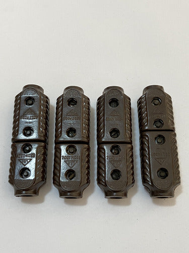 Tomada Plug Antigo Em Baquelite Macho E Fêmea Lote 4
