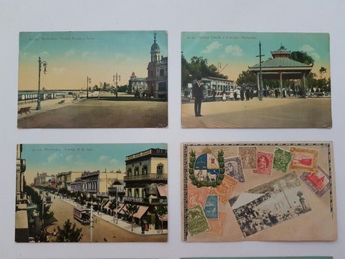 Colecão Cartões Postais Raros Antigos Uruguai Lote 2