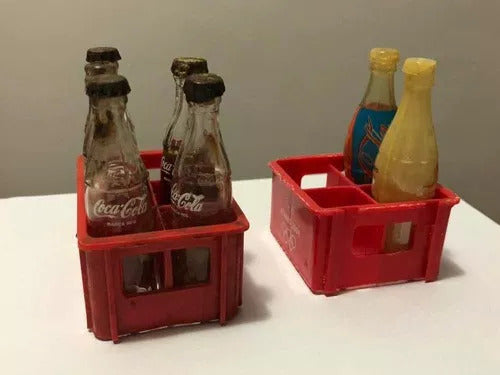Antiga Miniatura Mini Engradado Garrafa Coca Cola