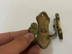 2 Suportes Antigos De Bronze Para Cortina - Peq Lote 1