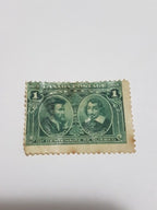 Selo Antigo Canada 1908 Quebec Tercentenary