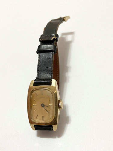 Relógio Antigo Timex Dourado Anos 60/70