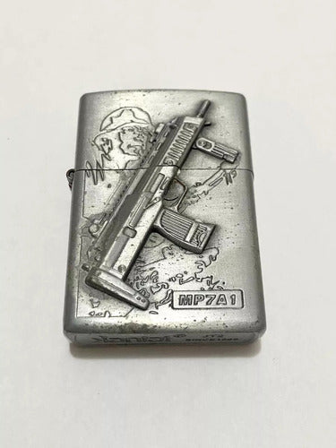 Isqueiro Antigo Mp7a1 Arma Kantai 1989