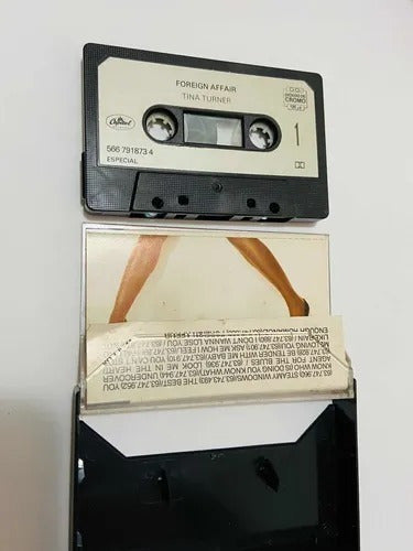 Antiga Fita Cassete K7 Tina Turner Foreign Affair