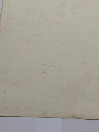 Quadro Gravura Antiga Assinada Figura Feminina Máscara
