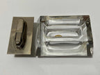 Antigo Isqueiro De Mesa Cristal West Germany
