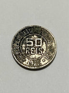 Antiga Moeda 50 Réis 1922