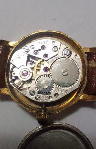 Relógio Antigo Champion 17 Rubis Incabloc Dourado