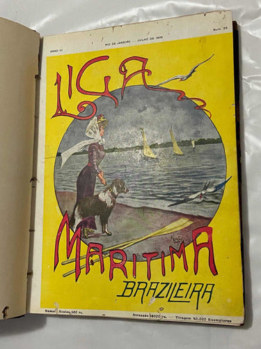 Coleção Revistas Antigas Liga Marítima Brasileira - Lote 11