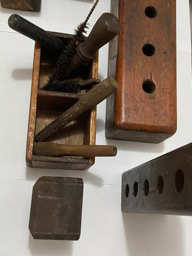 Kit Molde Antigo Recarga Limpeza Munição Arma