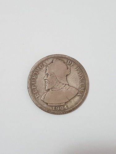 Moeda Antiga Panamá -  10 Diez Centesimos 1904