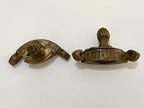 Antigas Peças Fixadoras Cantoneira Decorativas Em Bronze -l1