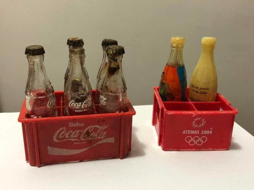 Antiga Miniatura Mini Engradado Garrafa Coca Cola