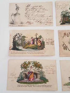 Antigos Cartões Alemanha 1840 - 1850