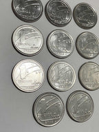 Lote Moedas Antigas Brasil 1 Cruzado
