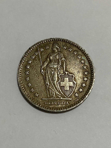 Antiga Moeda De Prata 2 Fr 1945 Suíça